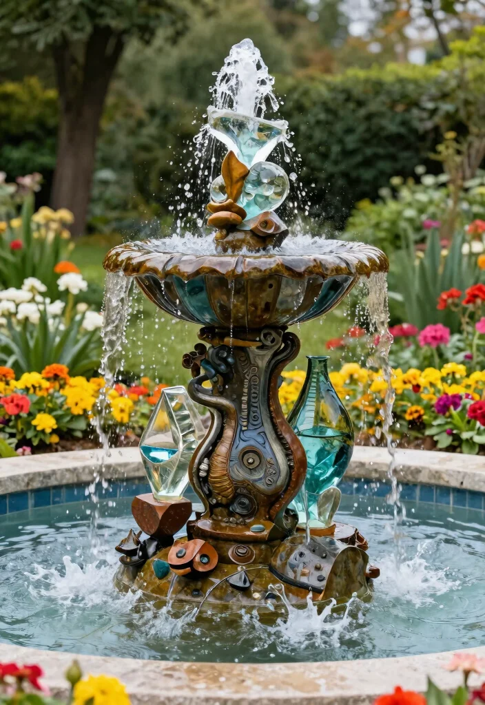 21 Most Relaxing Water Fountain Inspiration Videos and Ideas 20. Mixed Media Fountains 0