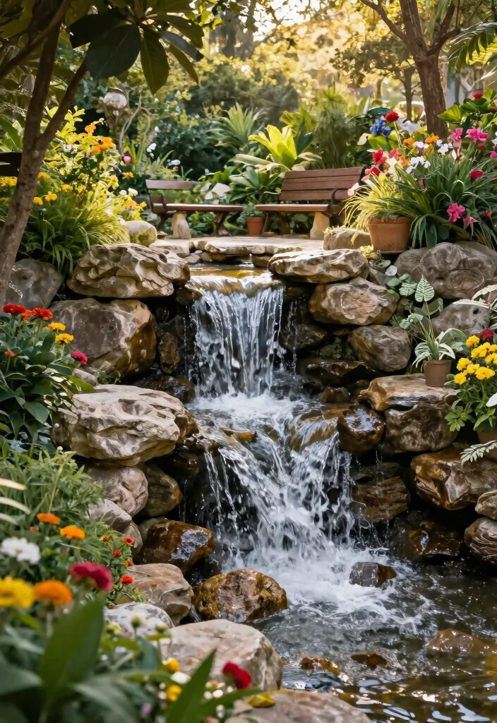 21 Most Relaxing Water Fountain Inspiration Videos and Ideas 3. Rustic Outdoor Waterfalls 0