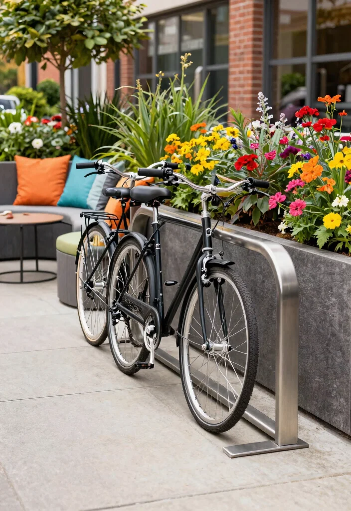25 Genius Bike Storage Ideas for Small Spaces Must Try 10. Freestanding Bike Racks 0