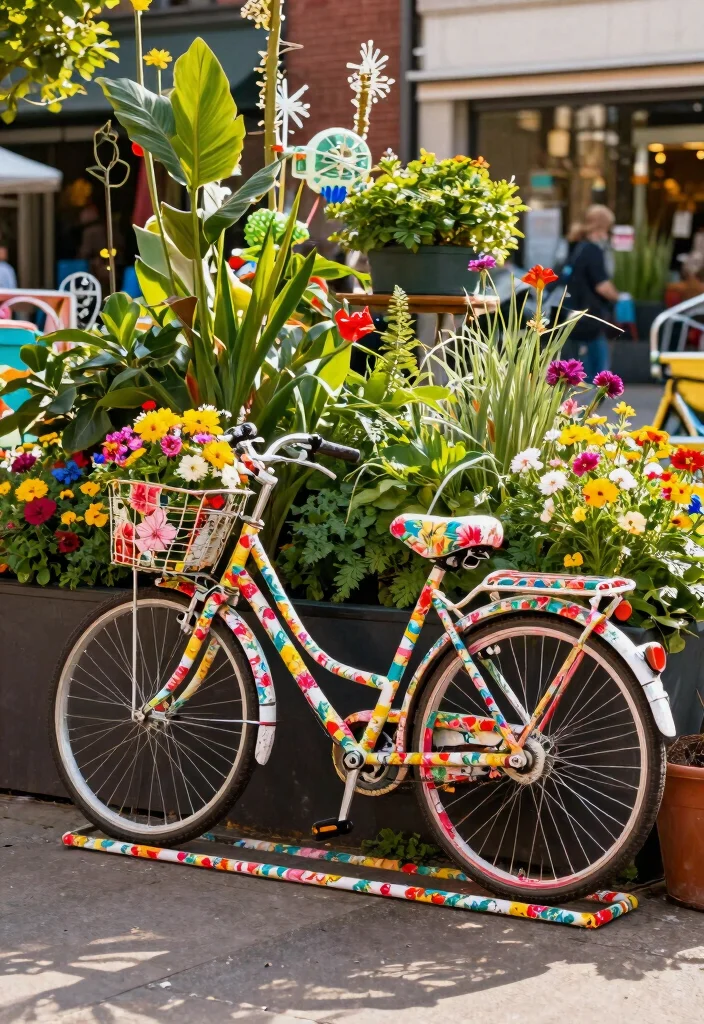 25 Genius Bike Storage Ideas for Small Spaces Must Try 21. Decorative Bike Storage 0