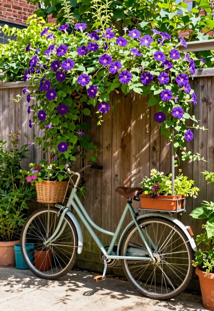25 Genius Bike Storage Ideas for Small Spaces Must Try 6. Bike Garden Trellis 0
