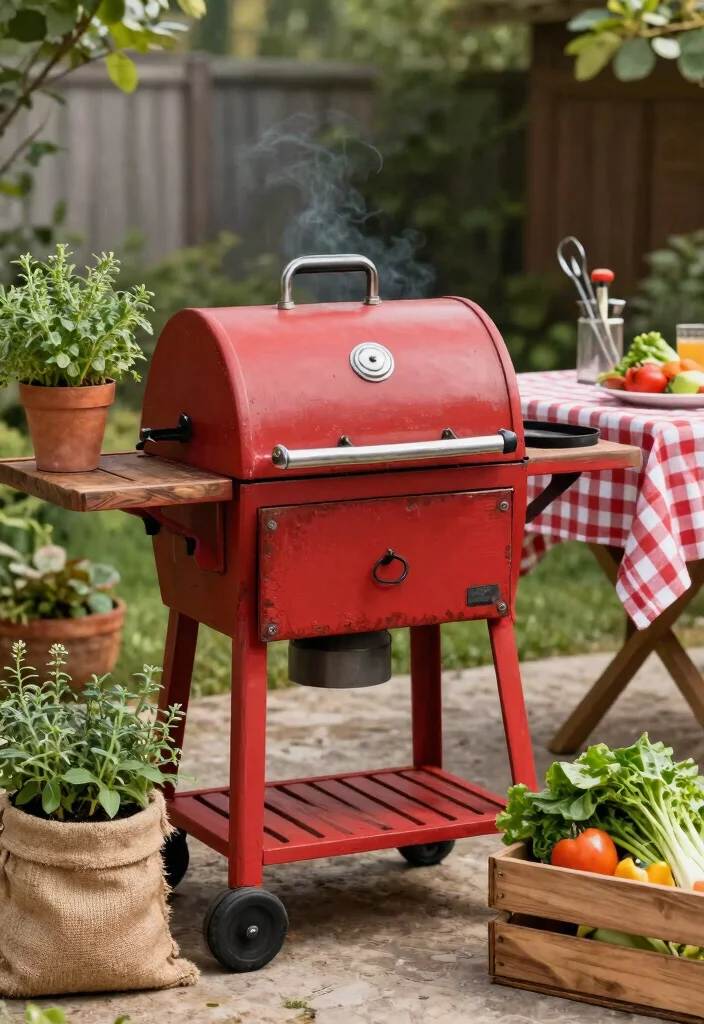 7 Best Smoker Paint Ideas to Restore Your Old Grill 2. Rustic Farmhouse Vibes 0
