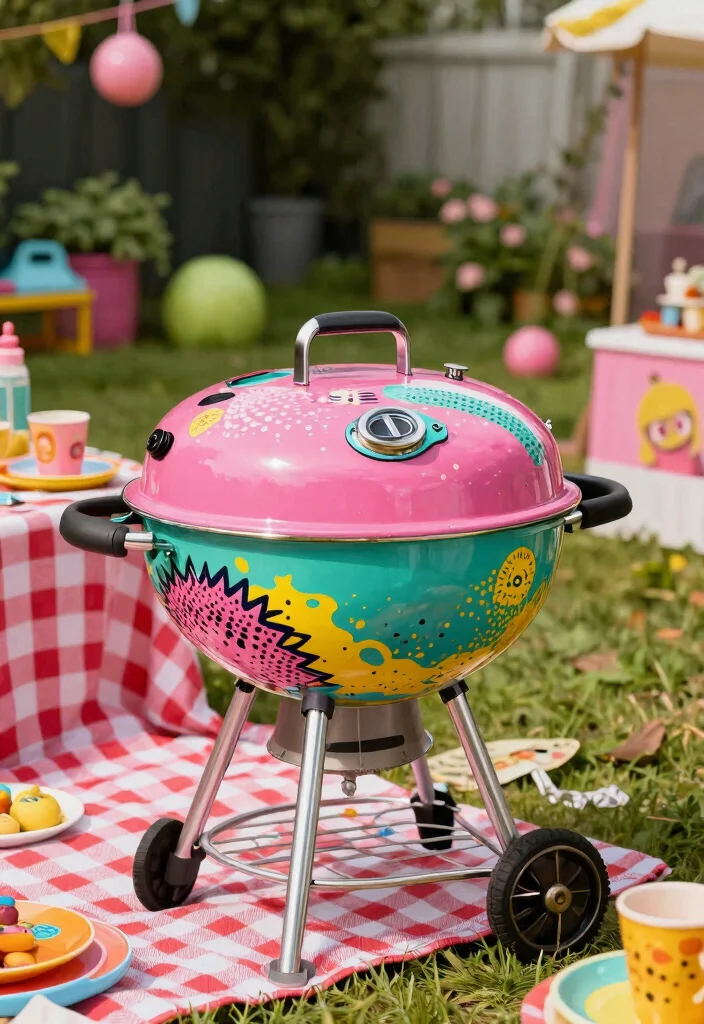 7 Best Smoker Paint Ideas to Restore Your Old Grill 5. Retro Pop Culture 0