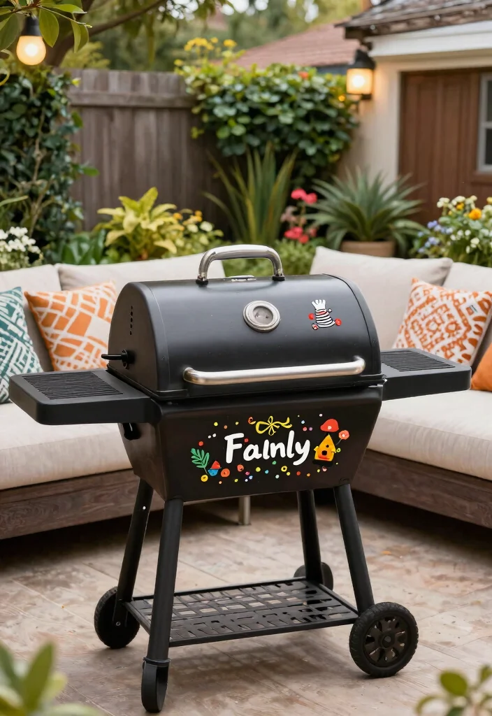 7 Best Smoker Paint Ideas to Restore Your Old Grill 7. Personalized Artwork 0