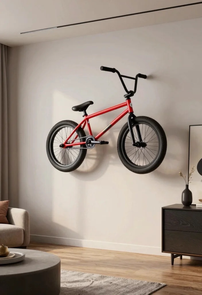 7 Cool BMX Bike Storage Ideas for Your Bedroom or Garage 5. Magnetic Bike Storage System 0