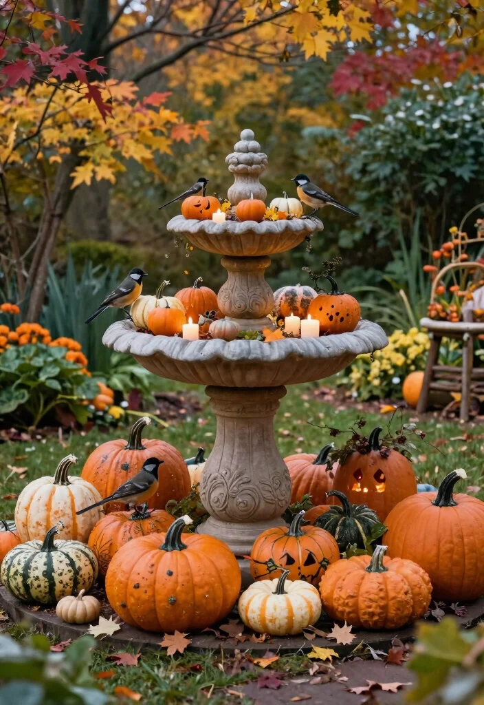 7 Festive Fall Bird Bath Decorating Ideas with Pumpkins Conclusion 0