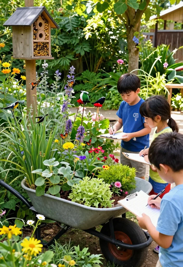 7 Fun Wheelbarrow Garden Ideas for Kids to Learn Planting 7. Wheelbarrow Wildlife Garden 0