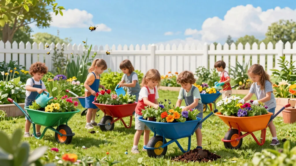 7 Fun Wheelbarrow Garden Ideas for Kids to Learn Planting