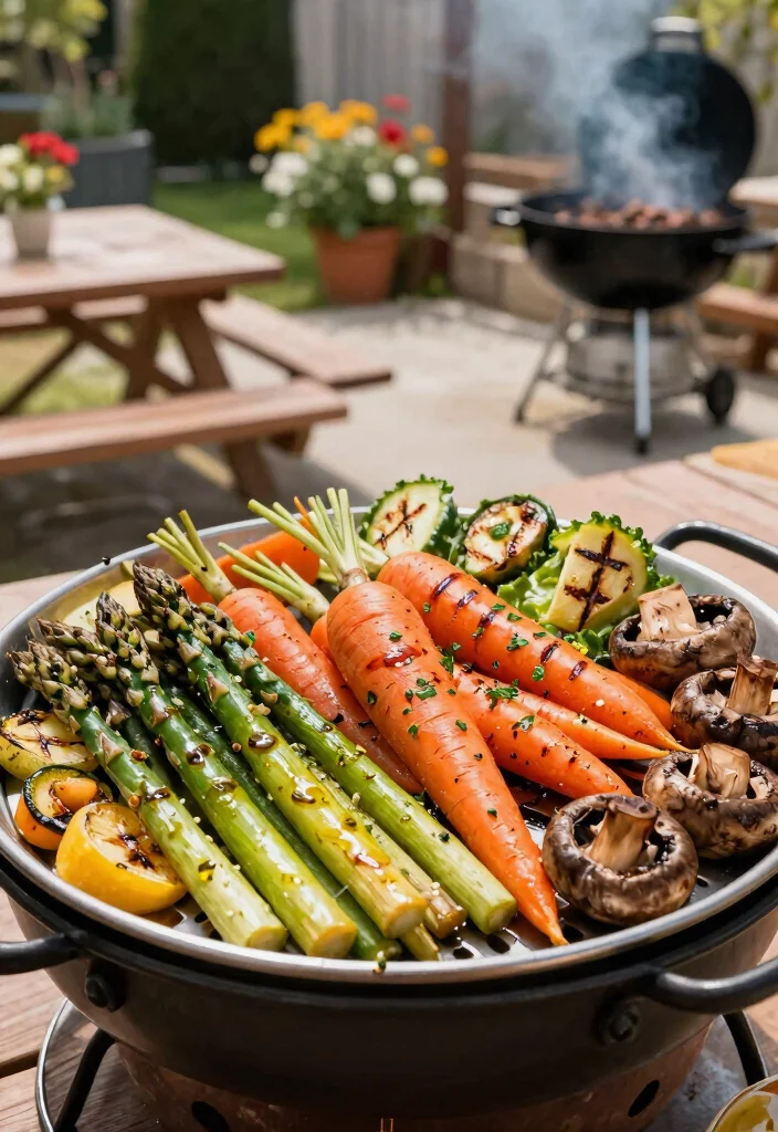 7 Genius Smoker Basket Ideas for Veggies and Seafood 7. Smoky Vegetable Platter 0