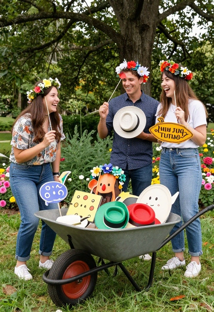 7 Romantic Wheelbarrow Wedding Ideas for Country Venues 5. Wheelbarrow Photo Booth 0
