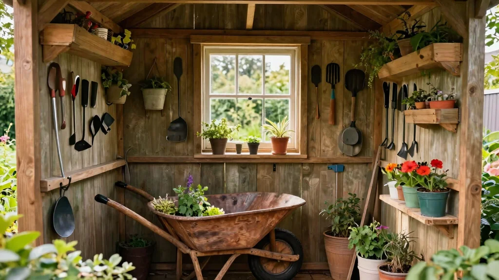 7 Smart Wheelbarrow Storage Ideas to Keep Your Shed Tidy