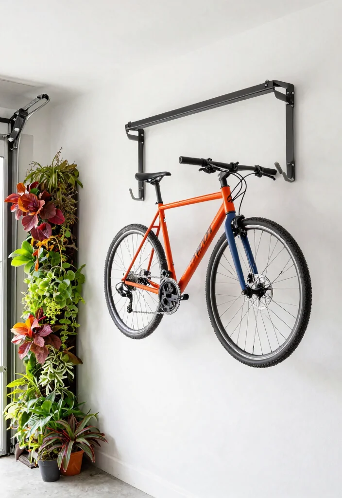 7 Space Saving Garage Bike Storage Ideas Ceiling Mounts 5. Retractable Bike Hooks 0