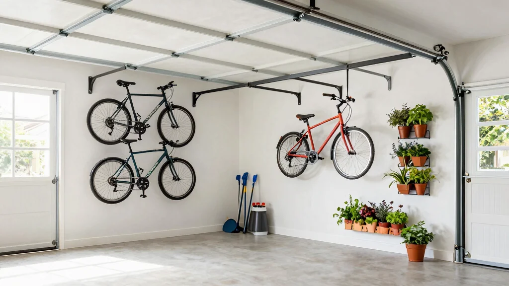 7 Space Saving Garage Bike Storage Ideas: Ceiling Mounts