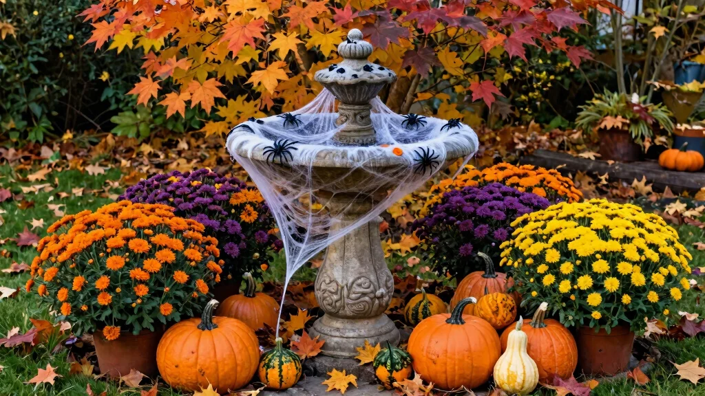 7 Spooky Bird Bath Halloween Ideas for Yard Decor