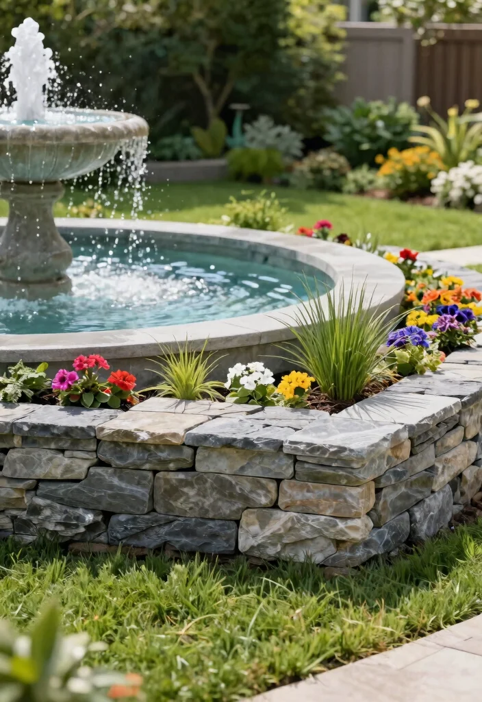 7 Sturdy Water Fountain Base Ideas for DIY Projects 6. Paver Stone Base 0