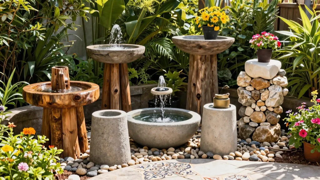 7 Sturdy Water Fountain Base Ideas for DIY Projects