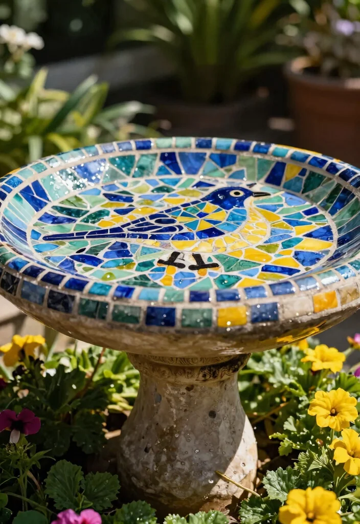 9 Best Bird Bath Top Replacements for Broken Bowls 1. Mosaic Magic A Splash of Color 0