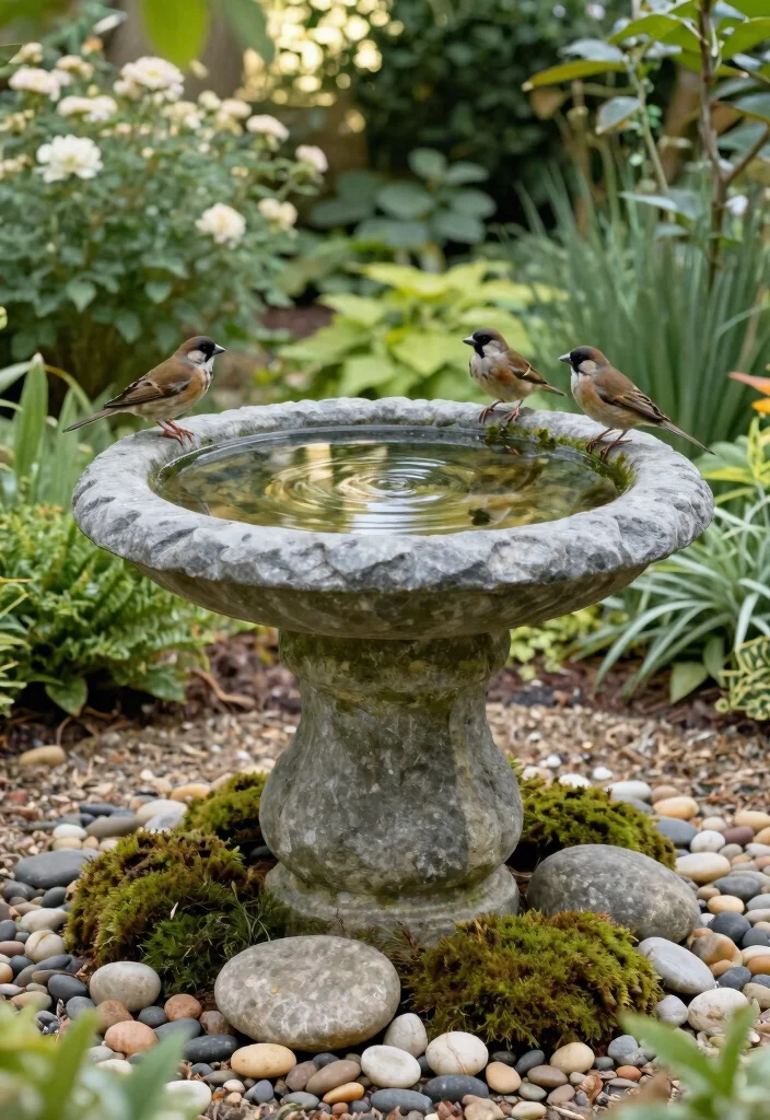 9 Best Bird Bath Top Replacements for Broken Bowls 2. Natural Stone Timeless Elegance 0
