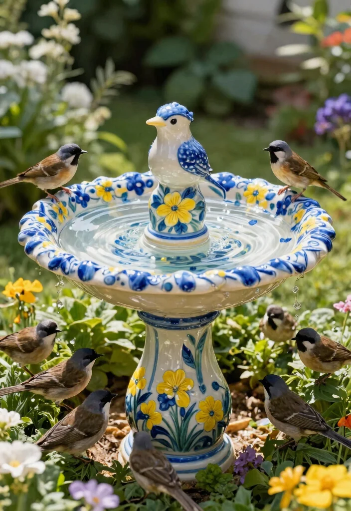 9 Best Bird Bath Top Replacements for Broken Bowls 5. Beautifully Crafted Ceramic Tops 0