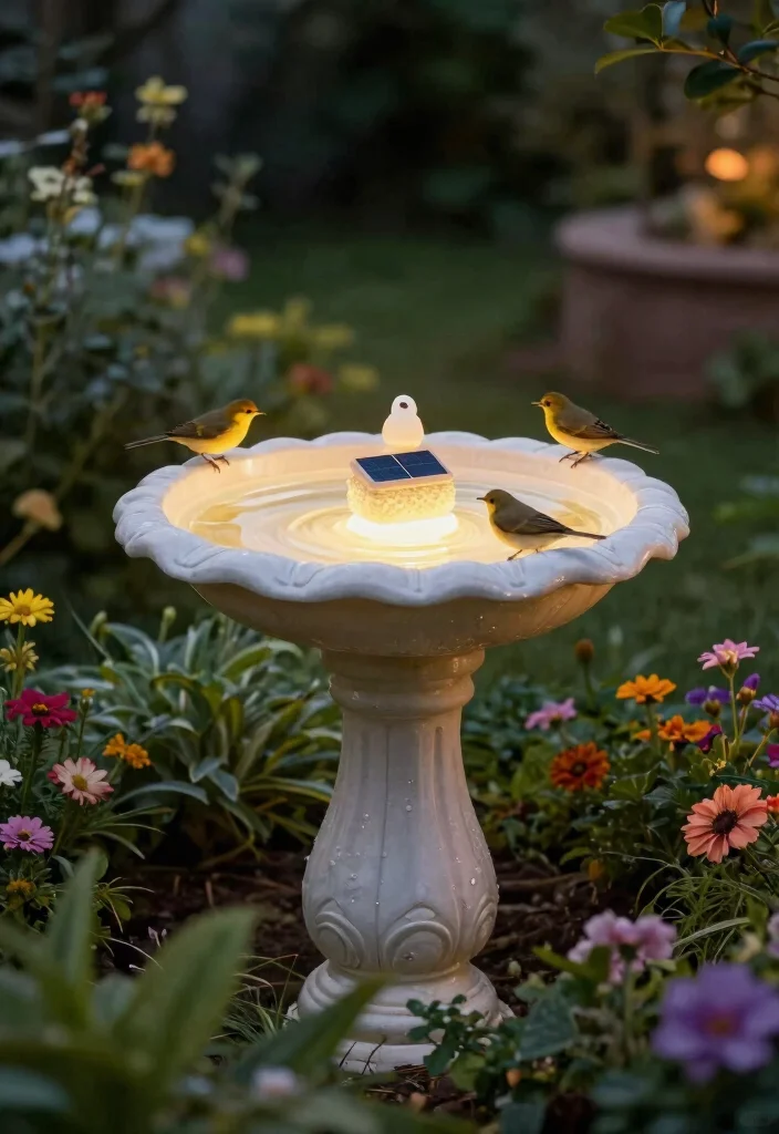 9 Best Bird Bath Top Replacements for Broken Bowls 8. Solar Powered Bird Bath Tops Eco Friendly Innovation 0