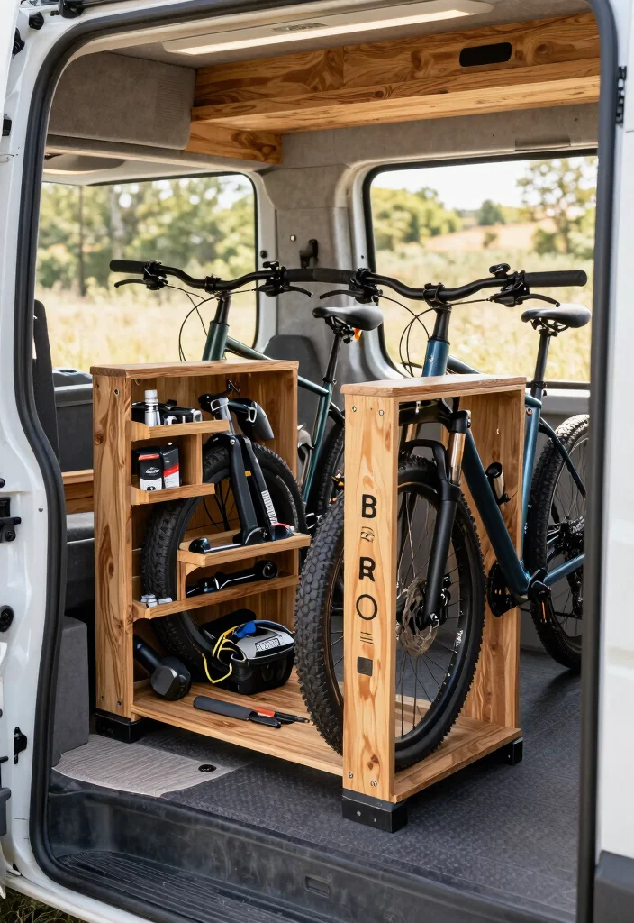 9 Clever Van Bike Storage Ideas for Outdoor Adventures 5. Bike Racks with Integrated Tool Storage 0