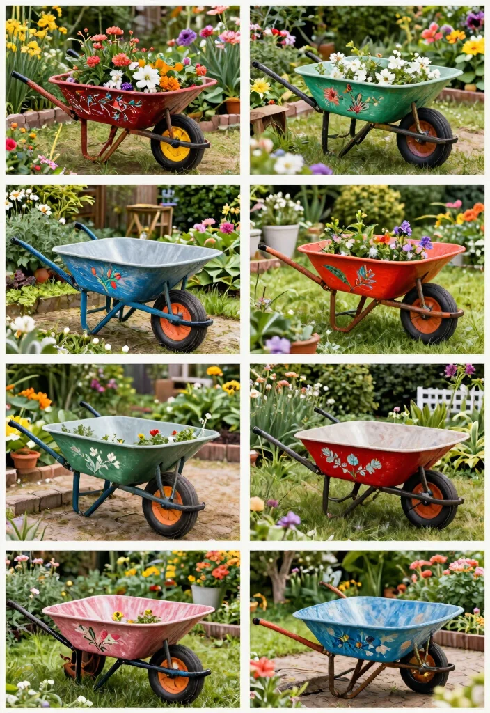 9 Creative Painted Wheelbarrow Ideas to Brighten Your Lawn 10 9 Creative Painted Wheelbarrow Ideas to Brighten Your Lawn Conclusion 0