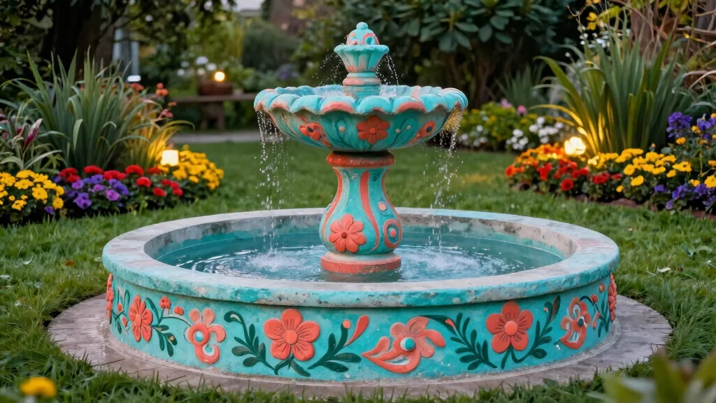 9 Creative Water Fountain Painting Ideas to Restore Concrete