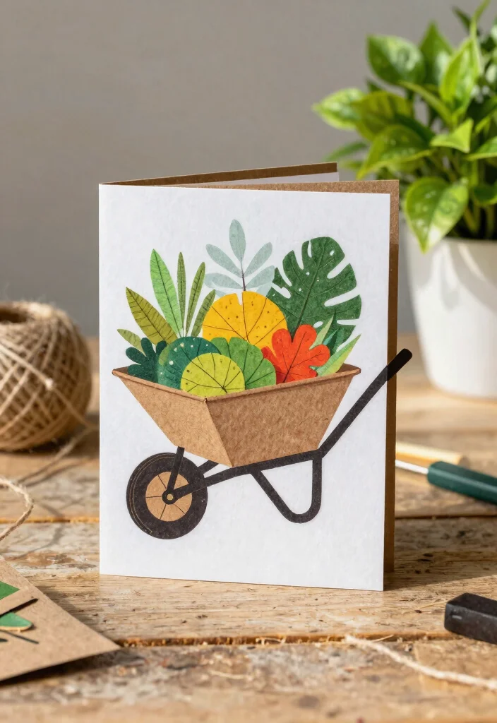 9 Creative Wheelbarrow Card Ideas for Birthday Celebrations 5 9 Creative Wheelbarrow Card Ideas for Birthday Celebrations 5. Eco Friendly Wheelbarrow Card with Recycled Paper 0