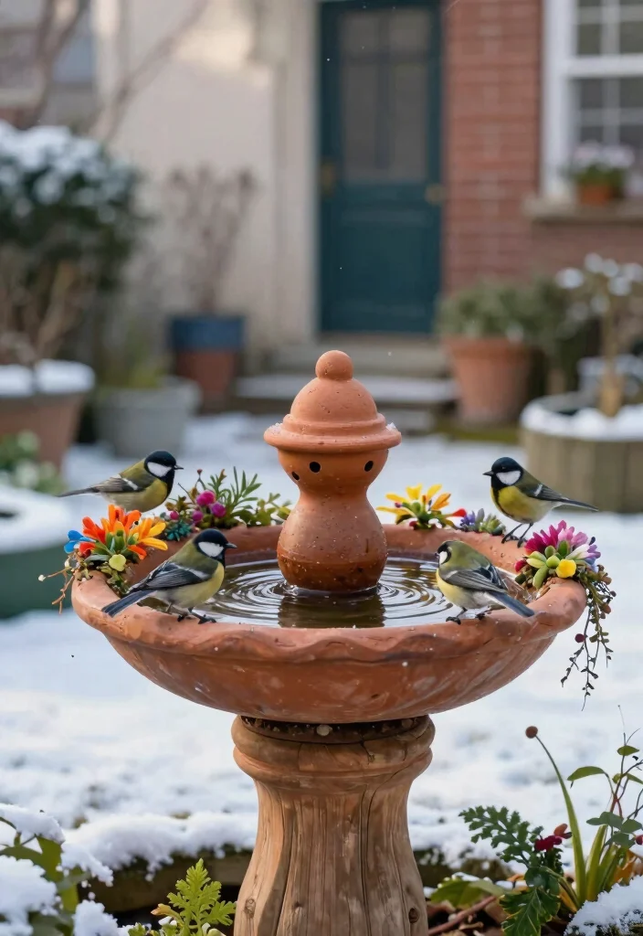 9 Essential Winter Bird Bath Maintenance Tips 7 9 Essential Winter Bird Bath Maintenance Tips 7. Consider Creative Designs 0