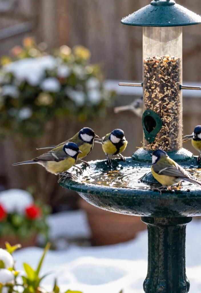 9 Essential Winter Bird Bath Maintenance Tips 8 9 Essential Winter Bird Bath Maintenance Tips 8. Add Food Sources Nearby 0
