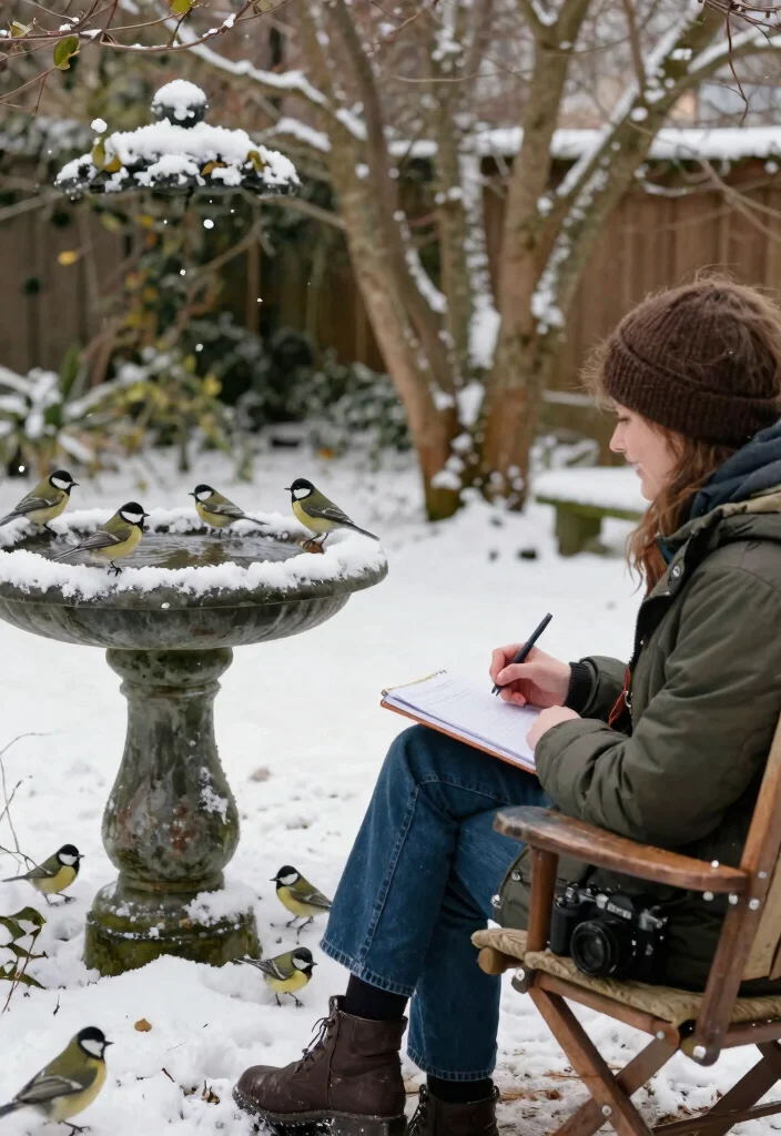 9 Essential Winter Bird Bath Maintenance Tips 9 9 Essential Winter Bird Bath Maintenance Tips 9. Document Your Birding Experience 0