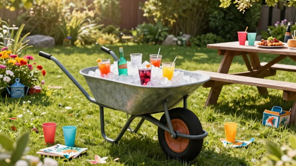 9 Fun Wheelbarrow Cooler Party Ideas for Summer BBQs