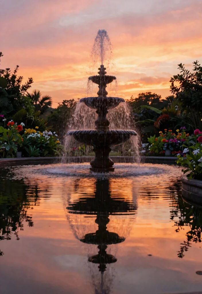 9 Magical Water Fountain Photoshoot Ideas Pro Tips 1. Capture Reflections with a Mirror Effect 0
