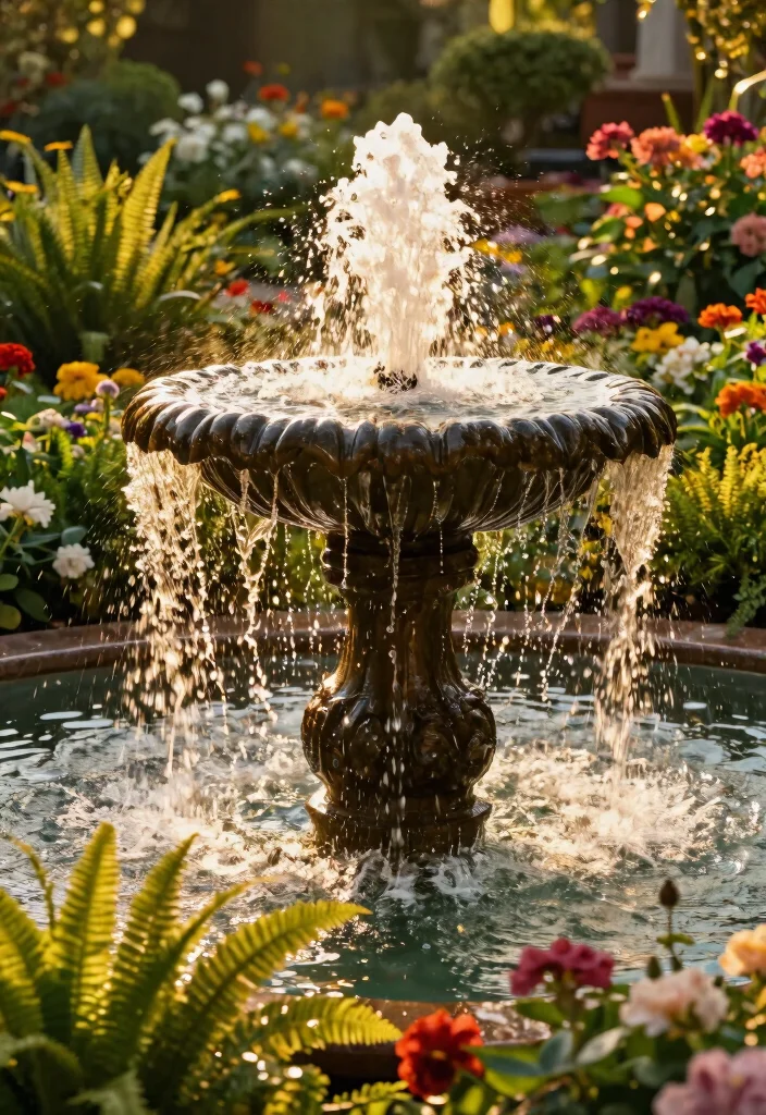 9 Magical Water Fountain Photoshoot Ideas Pro Tips 2. Play with Lighting Golden Hour 0