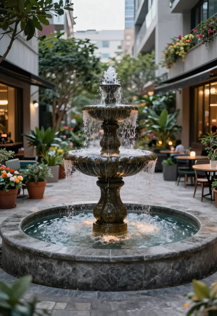 9 Modern Urban Water Fountain Inspirations for City Spaces 5 9 Modern Urban Water Fountain Inspirations for City Spaces 5. Contemporary Tiered Fountains 0