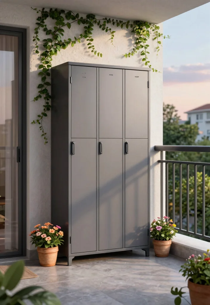 9 Practical Balcony Bike Storage Ideas for Apartment Living 8. Outdoor Bike Lockers 0