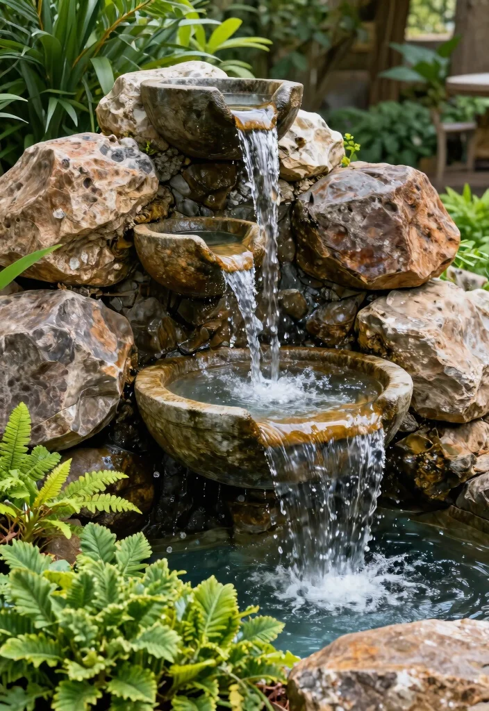 9 Rustic Water Trough Fountain Ideas for Country Gardens 6. Rustic Trough with Cascading Water 0