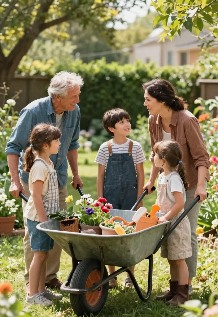 9 Rustic Wheelbarrow Photoshoot Ideas for Family Portraits 6. Family Stories 0
