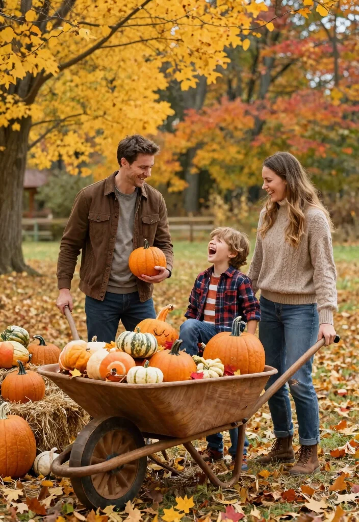 9 Rustic Wheelbarrow Photoshoot Ideas for Family Portraits 7. Seasonal Celebrations 0