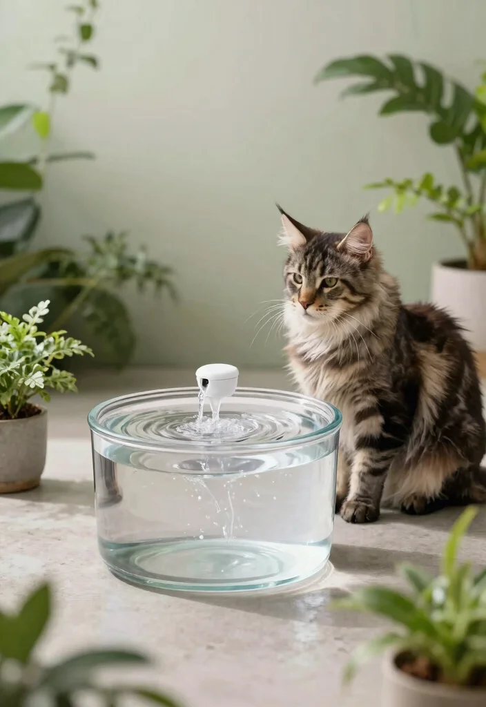 9 Safe and Fun Cat Water Fountain Ideas Your Pet Will Love 9. The Minimalist Fountain 0