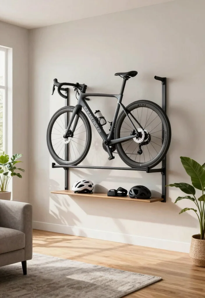 9 Sleek Road Bike Storage Ideas to Display Your Ride 1. Wall Mounted Bike Racks 0