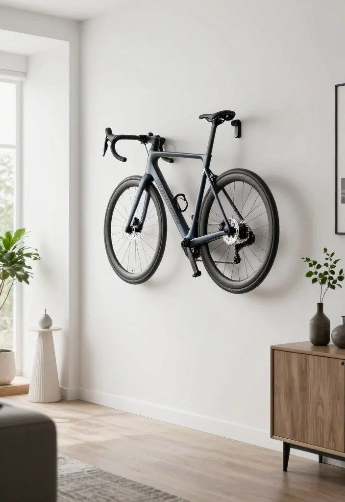 9 Sleek Road Bike Storage Ideas to Display Your Ride 7. Magnetic Bike Storage 0