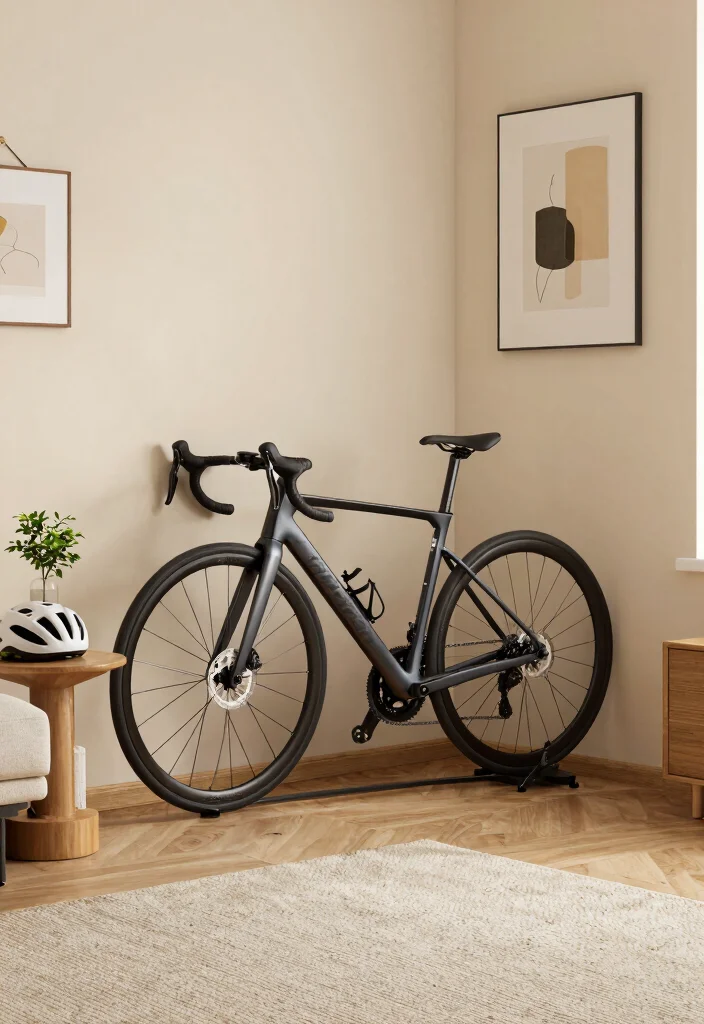 9 Sleek Road Bike Storage Ideas to Display Your Ride 9. Corner Bike Rack 0