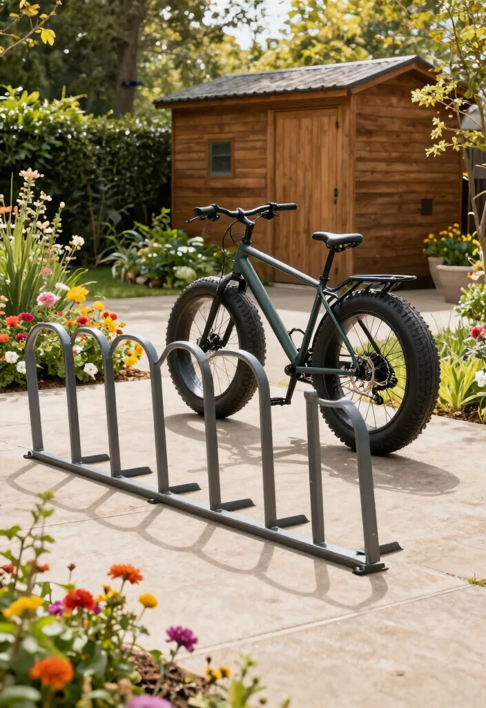 9 Sturdy Fat Bike Storage Ideas for Wide Tires 2. Sturdy Freestanding Racks 0